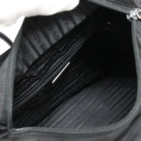 PRADA Tote Bag Nylon Black ＃75692