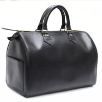 Louis Vuitton Speedy 30 Handbag Epi Leather Black M59022 #74021