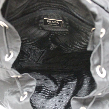PRADA Backpack Nylon Black #75702