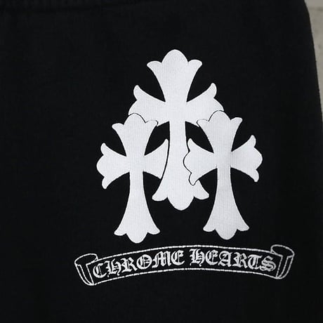 Chrome Hearts Cross Scroll Label CH Logo Print Sweatpants #104702