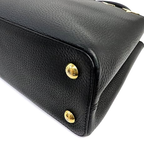 Louis Vuitton Flower Crown Capucines Medium Handbag Taurillon Leather Black #19531