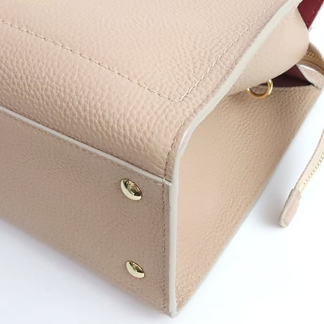 Salvatore Ferragamo Amy Handbag Leather Pink Beige #19741