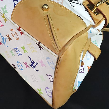 Louis Vuitton x Murakami Claudia Shoulder Bag Monogram Multicolor White M40193 #19961