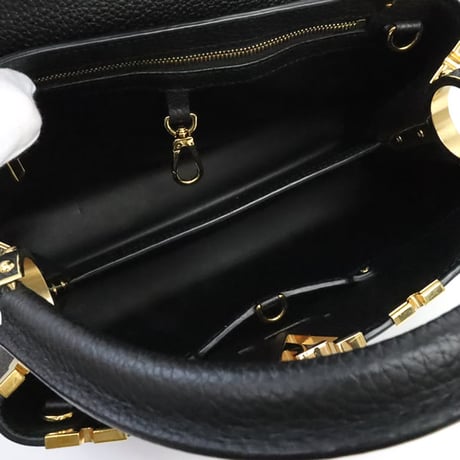Louis Vuitton Flower Crown Capucines Medium Handbag Taurillon Leather Black #19531