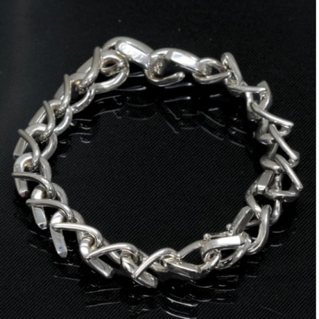 TIFFANY＆Co. Forge Medium Link Bracelet Sterling Silver 925 #75657