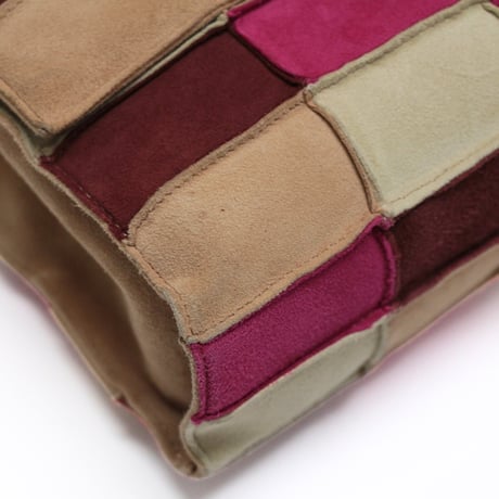 CHANEL 2.55 Reissue Patchwork Flap Bag Suede Multicolor #76359