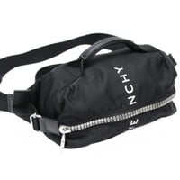GIVENCHY Crossbody Bag Nylon Leather Black ＃76184