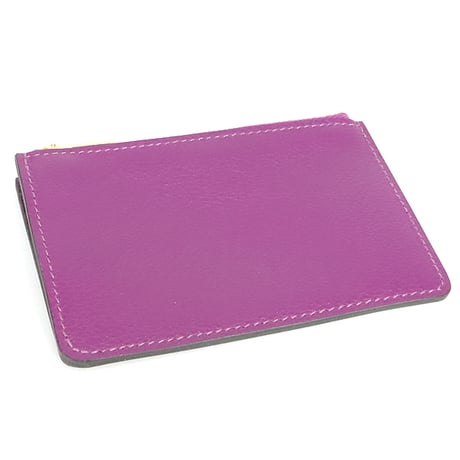 HERMES Constant Slim Wallet Evercolor Leather Anemone #20128