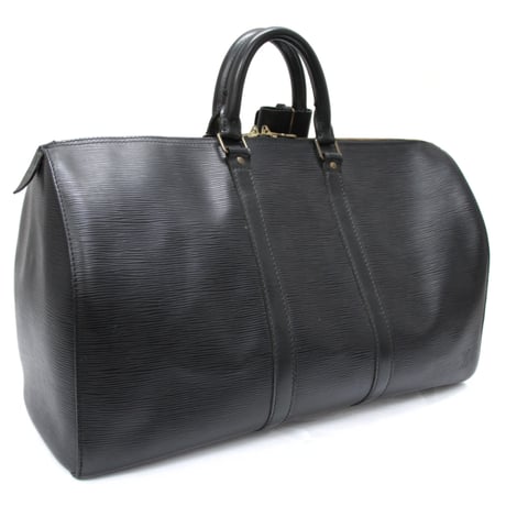 Louis Vuitton Keepall 45 Boston Bag Epi Leather Black M59152 #74323