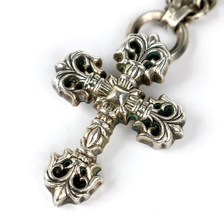 Chrome Hearts Filigree Cross XS O-Ring Paper Chain 20 Inches #31437