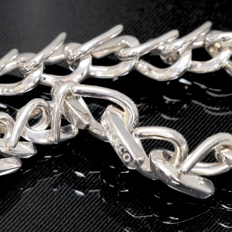 TIFFANY＆Co. Forge Medium Link Bracelet Sterling Silver 925 #75657