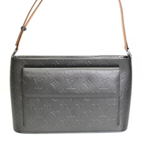 Louis Vuitton Alston Shoulder Bag Monogram Mat Dark Gray M55122 #76595