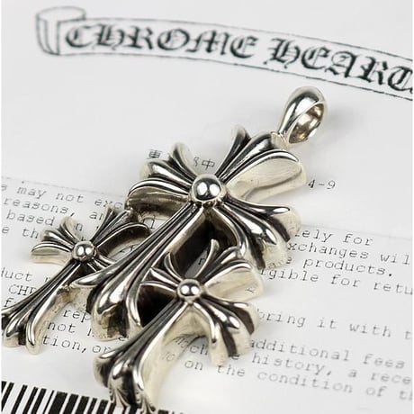 Chrome Hearts Triple CH Cross Pendant #31524