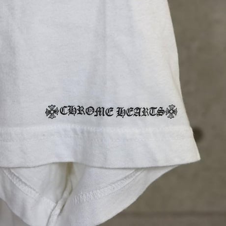 Chrome Hearts Neck Print Logo T-Shirt White #103826