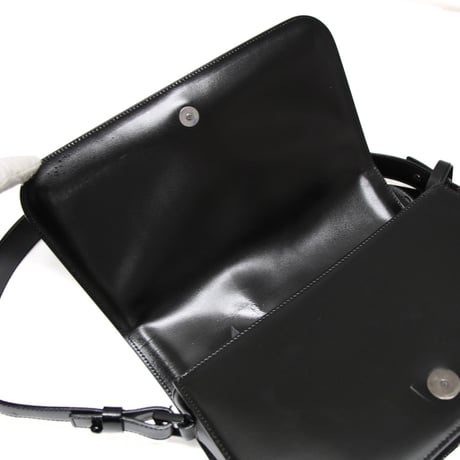 CELINE Vintage Shoulder Bag Pony Hair Leather Black #74060