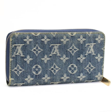 Louis Vuitton Zippy Wallet Monogram Denim M95341 #76336