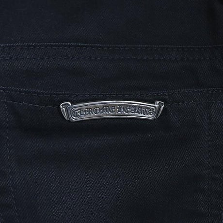 Chrome Hearts Old Horseshoe Fleur knee Denim Jeans Black #103855