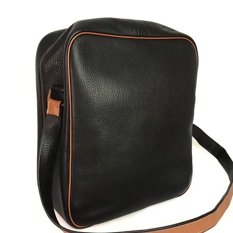 HERMES Victoria Shoulder Bag Ardennes Leather Black #20205