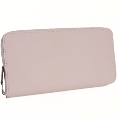 HERMES Azap Long Silk'In Wallet Epsom Leather Mauve Pale #20348