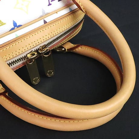 Louis Vuitton x Murakami Priscilla Handbag Monogram Multicolor White M40096 #19960