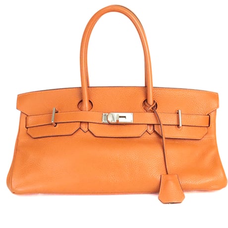 HERMES JPG Shoulder Birkin 42 Shoulder Bag Taurillon Clemence Leather Orange ＃20257