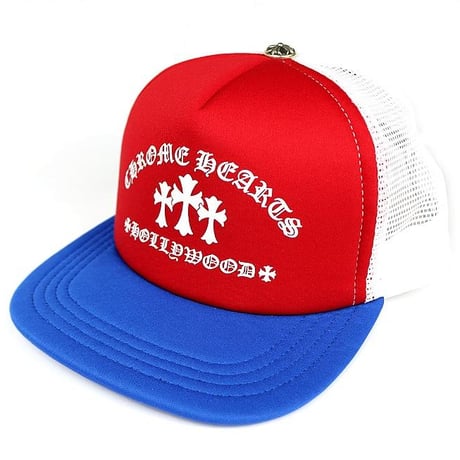 Chrome Hearts Brand-New Online Exclusive 3cross Tricolor Tracker Cap #103785