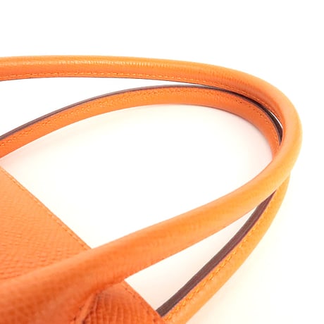HERMES Bolide 27 Handbag Epsom Leather Orange #20214