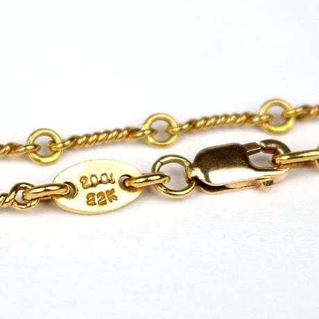 Chrome Hearts 22K Twist Chain Necklace 16 Inches #32156