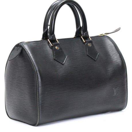 Louis Vuitton Speedy 25 Handbag Epi Leather Black M43012 #74647