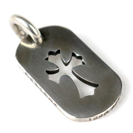 Chrome Hearts Small Cutout Cross Dog Tag #104008