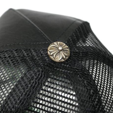 Chrome Hearts BS Flare on BS Flare Leather Tracker Cap #104764