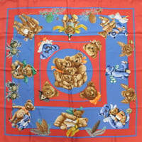 HERMES Carre 90 Silk 100% Scarf Stole "CONFIDENTS DES COEURS" #76550