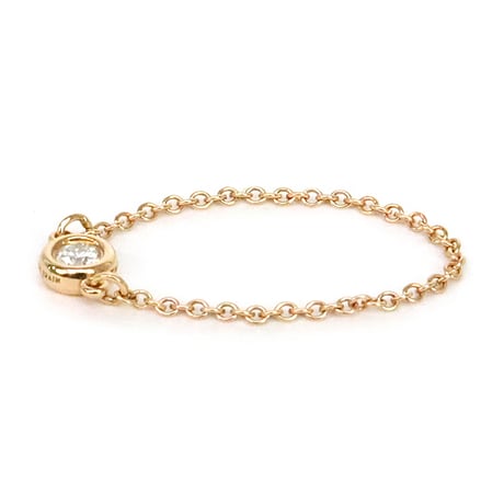 TIFFANY＆CO. Elsa Peretti Diamonds by the Yard Ring 18K Pink Gold #19938