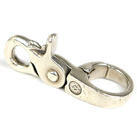 Chrome Hearts Quick Clip Cross Ball Keychain Keyring #31777