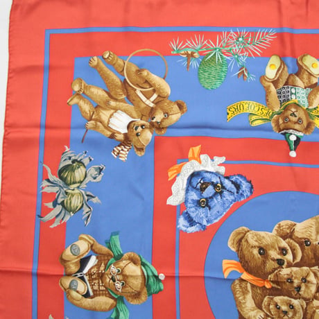 HERMES Carre 90 Silk 100% Scarf Stole "CONFIDENTS DES COEURS" #76550