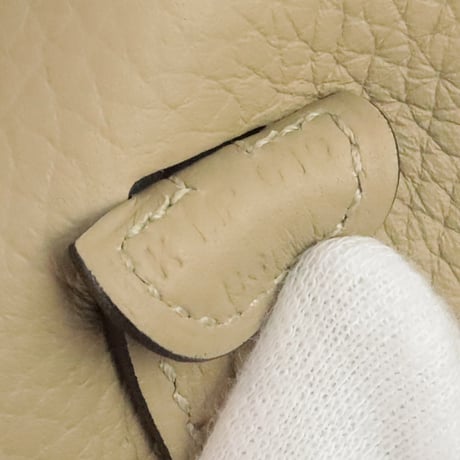 HERMES Evelyn TPM Shoulder Bag Taurillon Clémence Leather Craie #20240