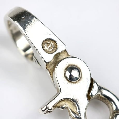 Chrome Hearts Quick Clip Cross Ball Keychain Keyring #104730