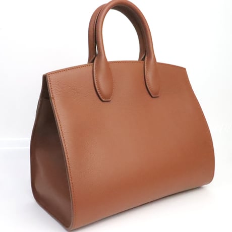 Salvatore Ferragamo Medium Studio Soft Bag Leather Cognac Brown #19554