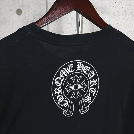 Chrome Hearts Floral Cross Neck Logo Long Sleeve T-Shirt Black #31721