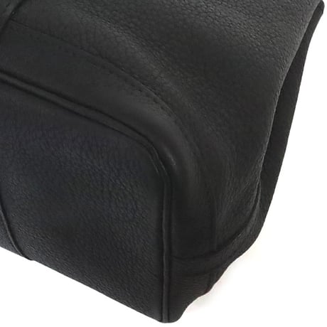 HERMES Garden Party TPM Tote Bag Negonda Leather Black ＃20431