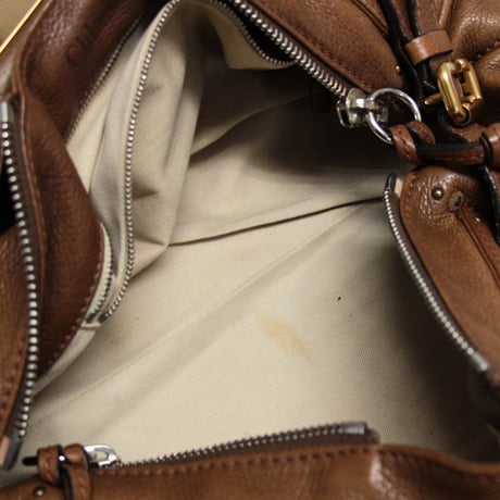 Chloe Medium Paddington Handbag Leather Light Brown #75323