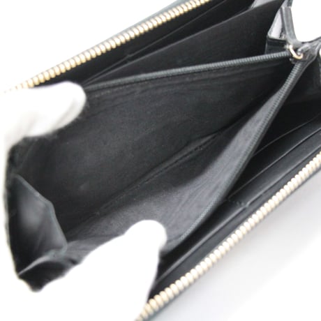 GUCCI Zip-around Wallet Guccissima Leather Black #76472