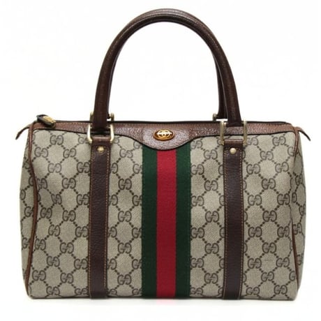 GUCCI Mini Bowling Bag GG Canvas Beige #76205