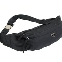 PRADA Triangle Logo Crossbody Bag Nylon Black #75872