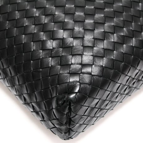BOTTEGA VENETA Briefcase Intrecciato Leather Black #75434