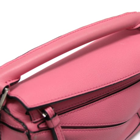 LOEWE Mini Puzzle Bag Leather Pink #75694