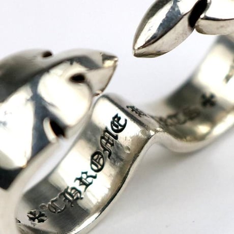 Chrome Hearts Double Fleurknee Ring #104062