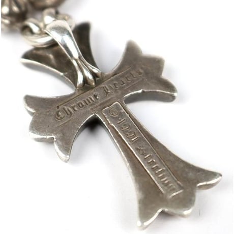 Chrome Hearts Small CH Cross 1P Diamond With Cross Ball Necklace 20 Inches #104231