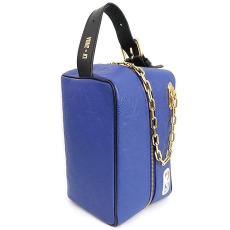 Louis Vuitton x NBA Cloakroom Dopp Kit Bag Monogram Taurillon Leather Blue M21106 #19847