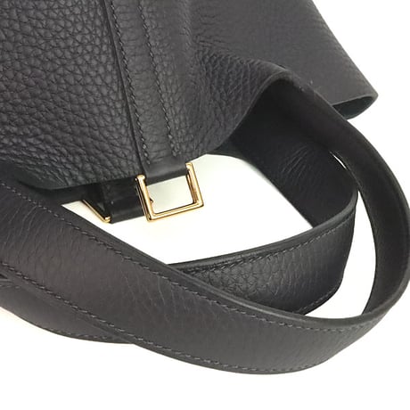 HERMES Picotin Lock PM Handbag Taurillon Clemence Leather Caban #20210